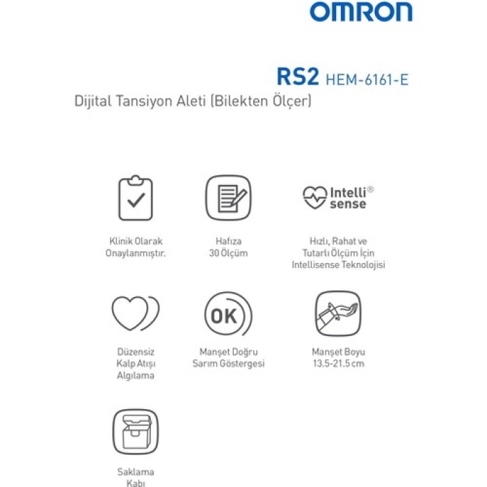 Omron Rs2 Dijital Tansiyon Aleti-bilek Tipi