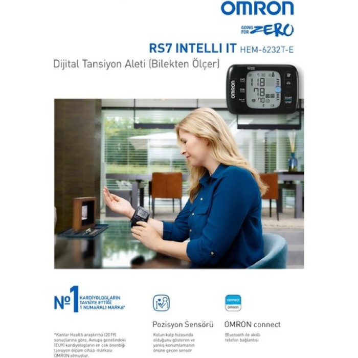 Omron Rs7 Intelli It Hem-6232t-e Bilekten Ölçer Tansiyon Aleti