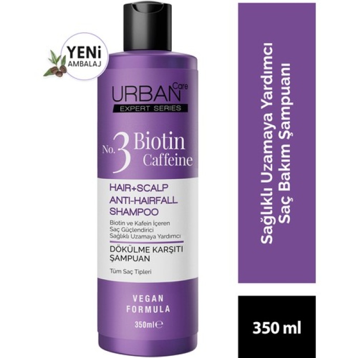 Urban Care Expert Biotin Ve Kafein  Saç Bakım Şampuanı-hızlı Uzamaya -350 Ml