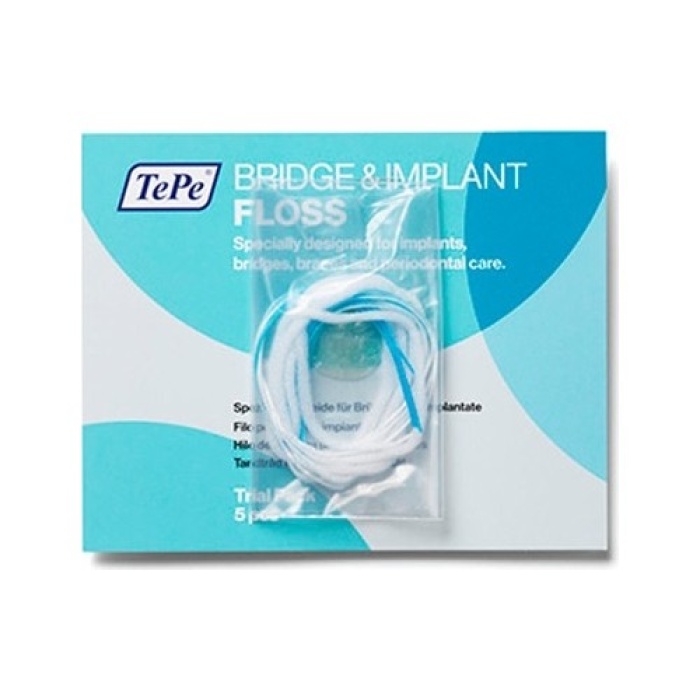 Tepe Bridge Implant Floss 5 Li Diş Ipi