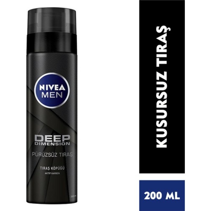 Nıvea Men Deep Dimension Tıraş Köpüğü 200ml;kusursuz Tıraş