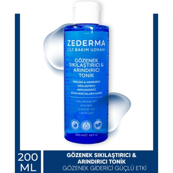 Zederma Gözenek Sıkılaştırıcı Arındırıcı Tonik 200ml