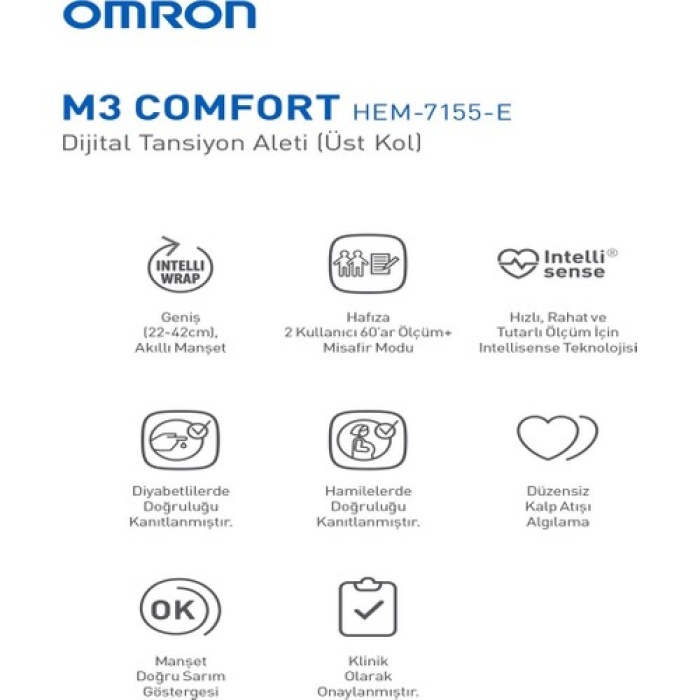 Omron M3 Hem-7155-e Comfort Tansiyon Aleti