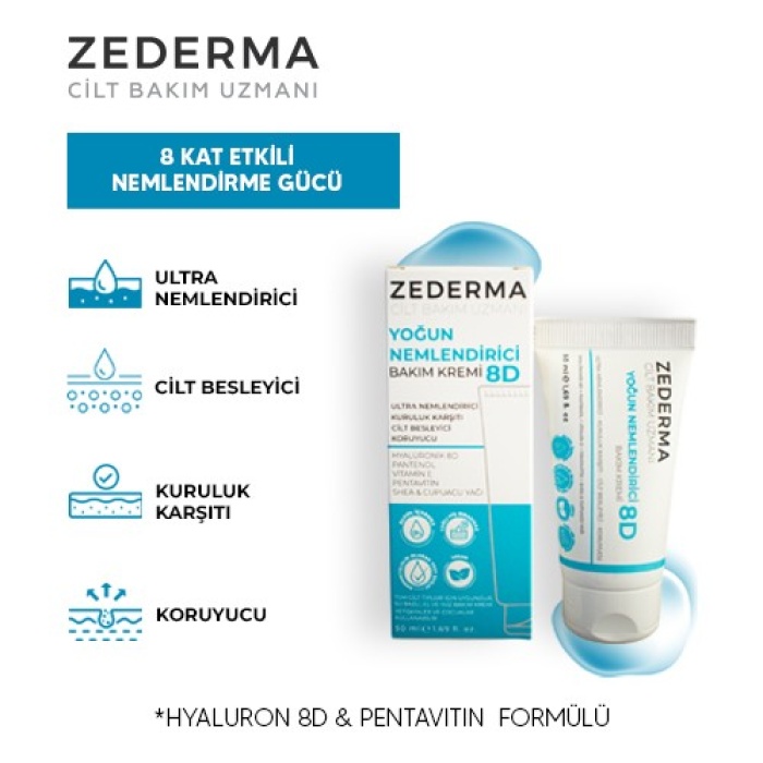 Zederma Yoğun Nemlendirici Cilt Bakım Kremi 8d 50ml