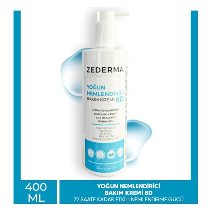 Zederma Yoğun Nemlendirici Cilt Bakım Kremi 8d 400ml