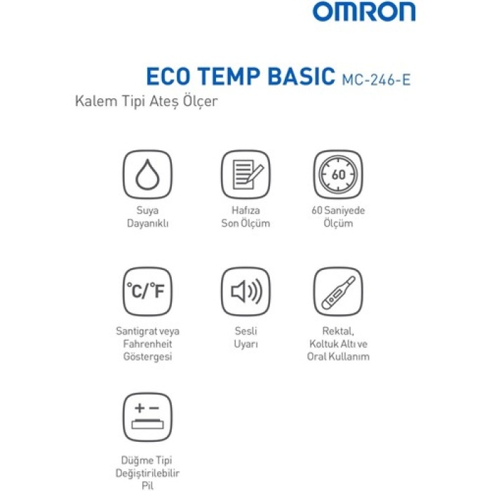 Omron Mc-246-e Eco Temp Ateş Ölçer