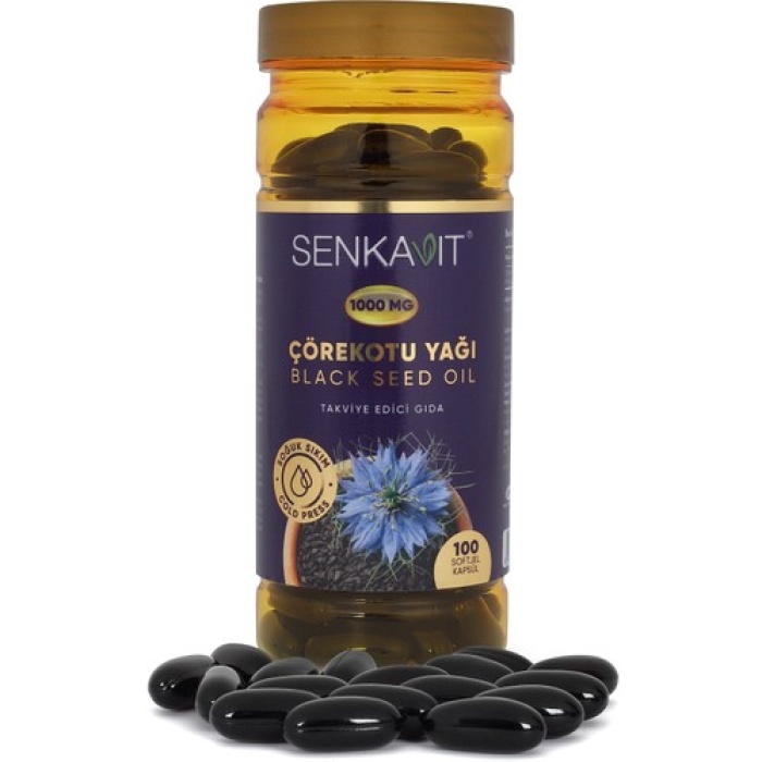 Senkavıt Bıtkısel Corekotu Yagı Softjel 1000 Mg 100 Kapsul