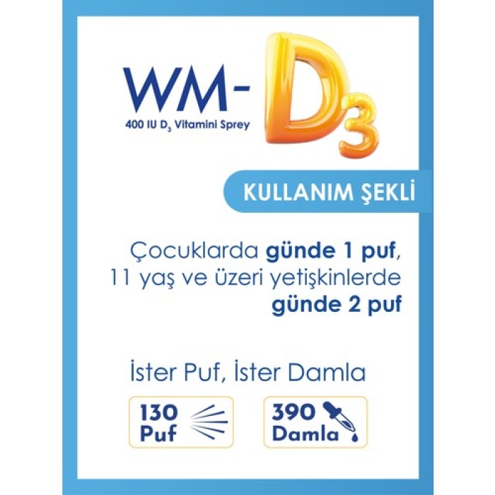 Wm-d3 400 Iu D3 Vıtamın Sprey