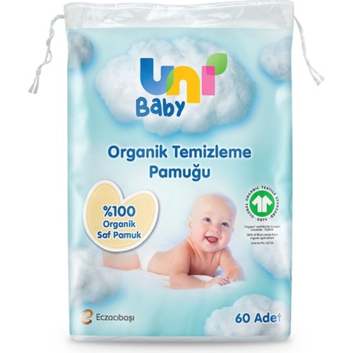 Uni Baby Bebek Temizleme Pamuğu 60lı