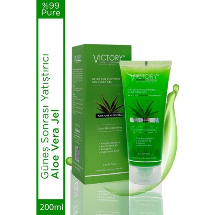 Vıctory Güneş Sonrası Yatıştırıcı Aloe Vera Jel 200 Ml