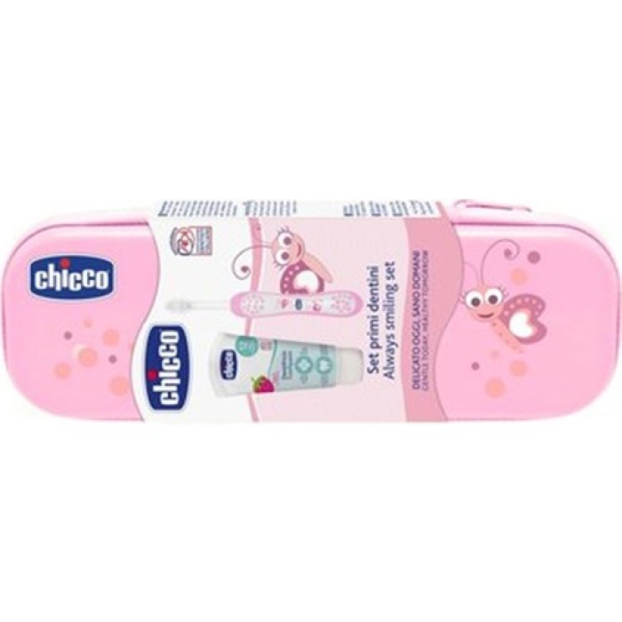 Chicco Diş Fırça Seti Pembe