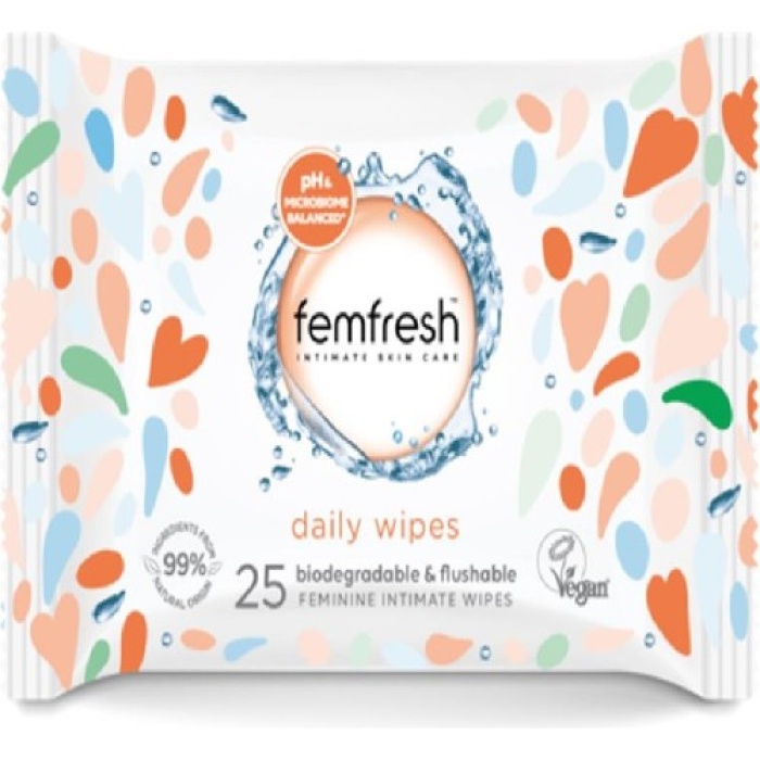 Femfresh Genital Bölge 25li Islak Mendili - Feminine Freshness Intimate Wipes 25 Piece