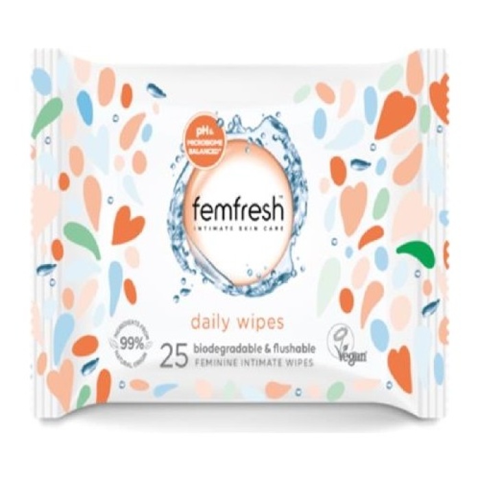 Femfresh Genital Bölge 25li Islak Mendili - Feminine Freshness Intimate Wipes 25 Piece