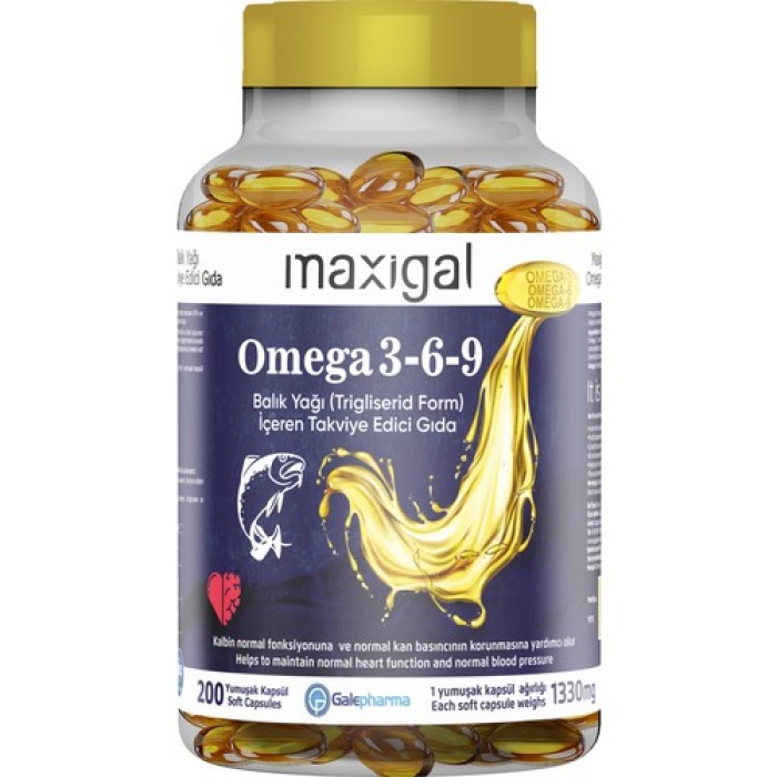 Maxıgal Omega-3-6-9 200 Kaps