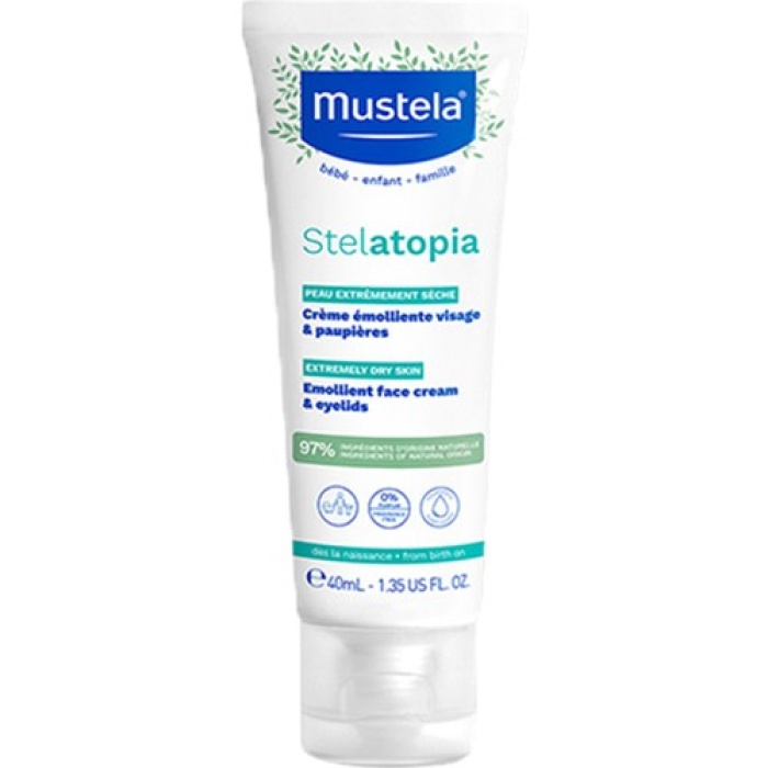 Mustela Çok Kuru Cilt (atopiye Eğilimli) Stelatopia® Emolyent Yüz Kremi 40 Ml