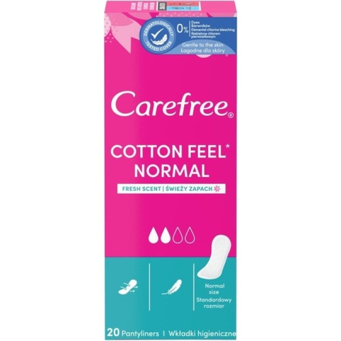 Carefree Refresh Breathable-fresh Günlük Ped 20li