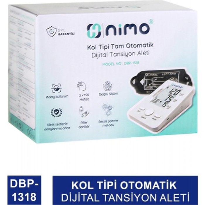 Nimo Kol Tipi Otomatik Dijital Tansiyon Aleti ( Dbp-1318 )