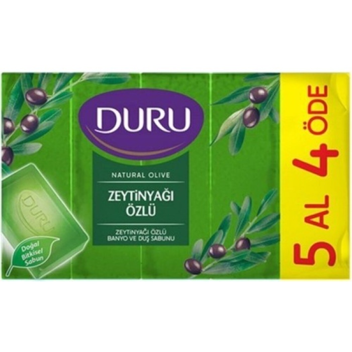 Duru Duş Sabun Zeytin Yağı Özü 5x150 Gr