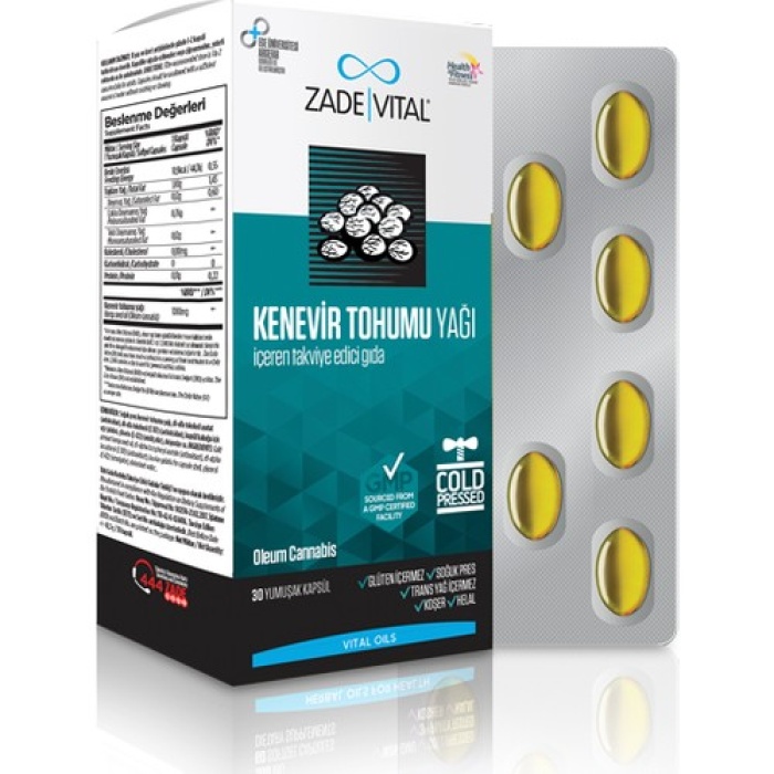 Kenevir Yağı 1000 Mg 30 Kapsül