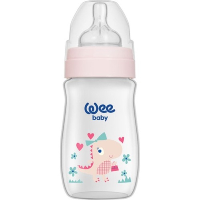 Wee Baby Klasik Geniş Ağızlı Pp Biberon 0-6 Ay 250 Ml  Kod 136 Pembe