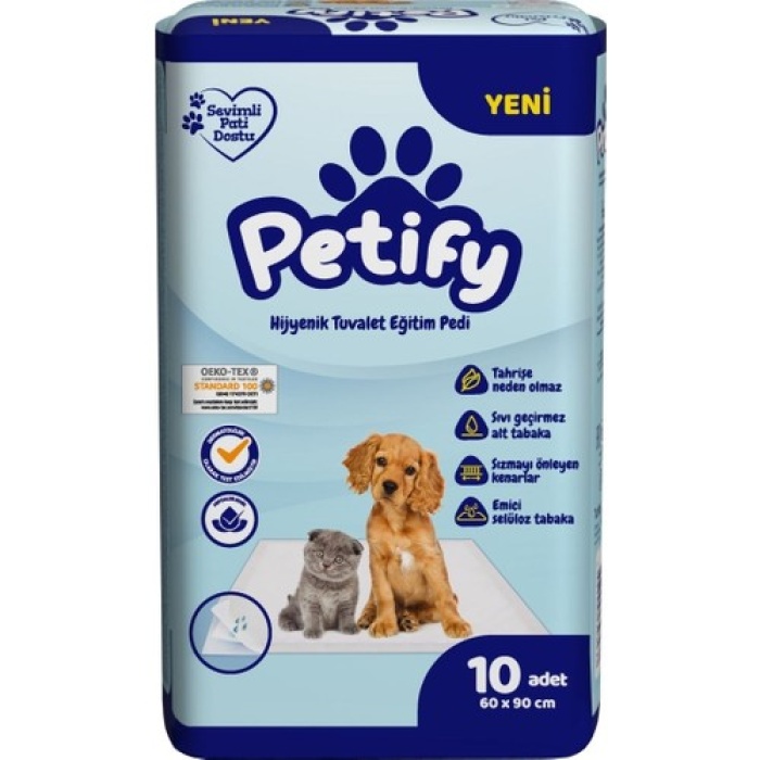 Petify Evcil Hayvan Eğitim Pedi 60 X 90 Cm (10lu)