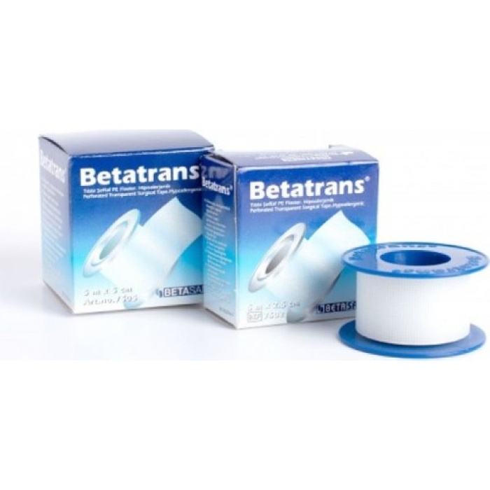 Betatrans Hipoalerjenik Tıbbi Şeffaf Flaster 5m X 2.5cm