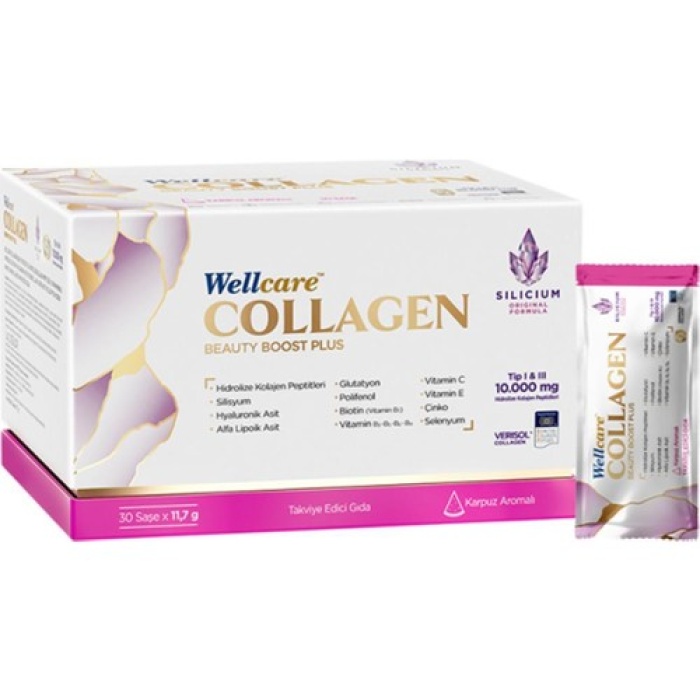 Wellcare Collagen Beauty Plus Karpuz Aromalı 30 Saşe