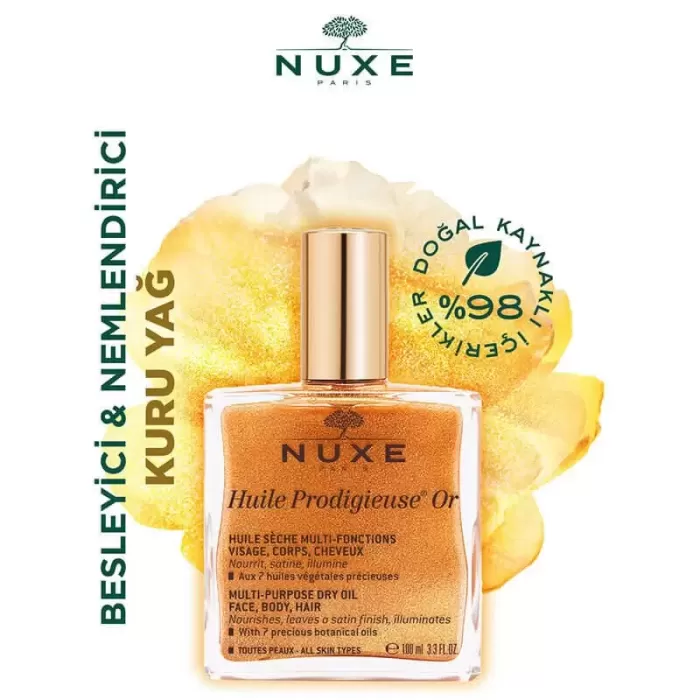 Nuxe Huile Prodigieuse Or Altın Parıltılı Kuru Bakım Yağı 100 ml