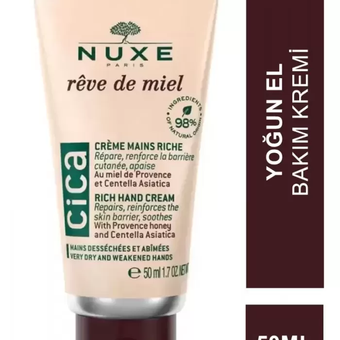 Nuxe Reve De Miel Cica Rich Hand Cream Yoğun El Bakım Kremi 50 ml