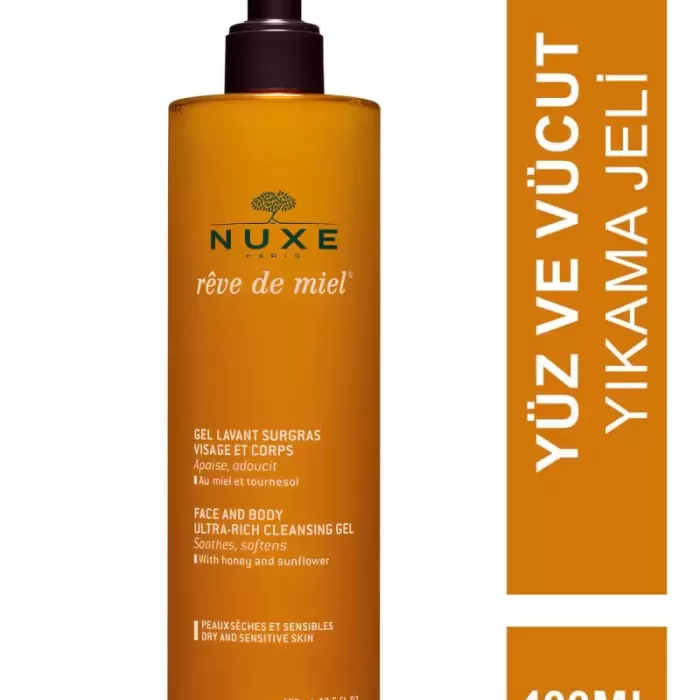 Nuxe Reve de Miel Gel Lavant Surgras Visage et Corps Yüz Ve Vücut Yıkama Jeli