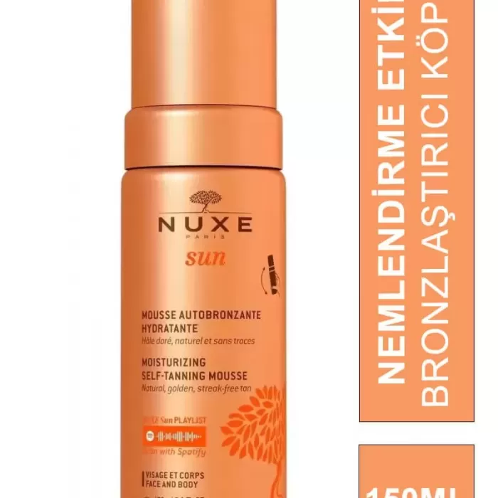 Nuxe Sun Autobronzante Moisturizing Self-Tanning Mousse - Nemlendirme Etkili Bronzlaştırıcı Köpük - 150 ml