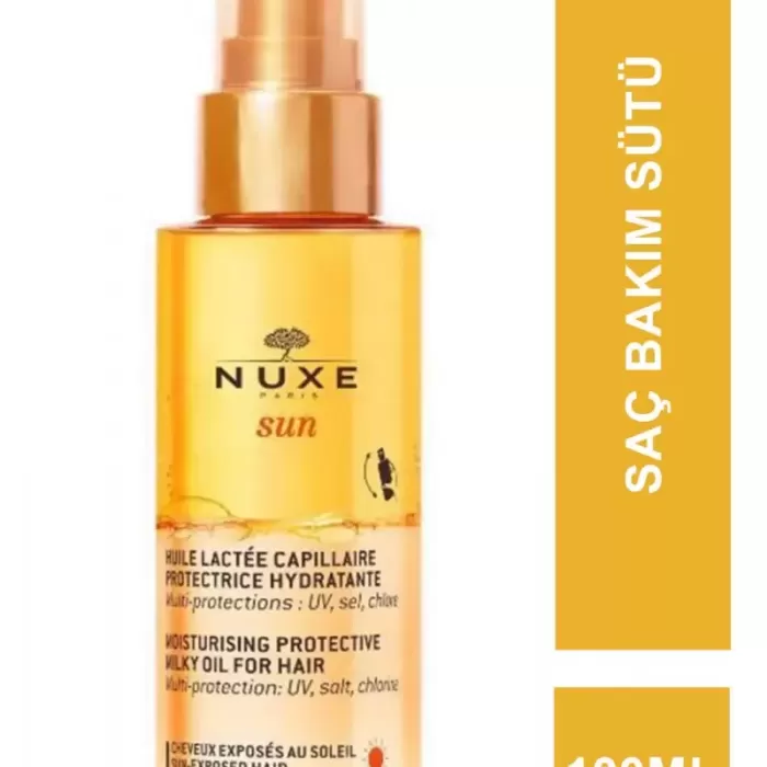 Nuxe Sun Huile Moisturising Protective Milky Oil 100 ml Nemlendirici ve Koruyucu Saç Bakım Sütü