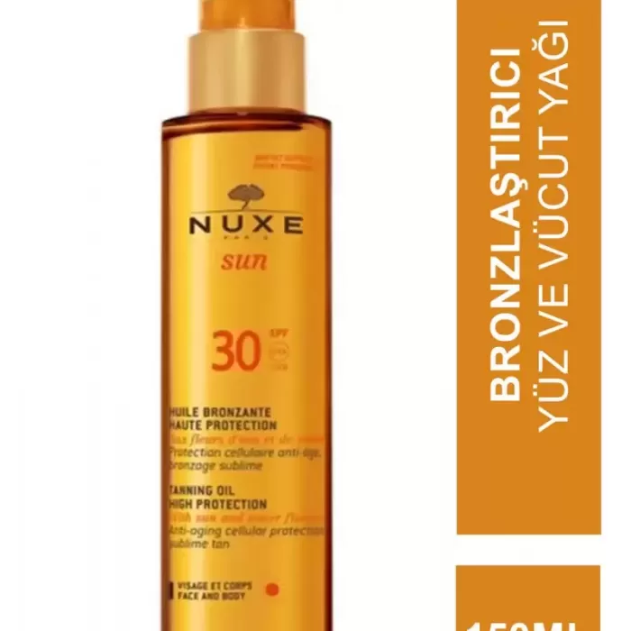 Nuxe Sun Spf 30 Bronzlaştırıcı Yüz ve Vücut Yağı 150 ml