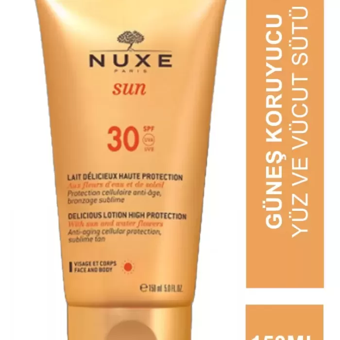 Nuxe Sun Spf 30 Lait Delicieux Protection 150 ml Güneş Koruyucu Yüz ve Vücut Sütü