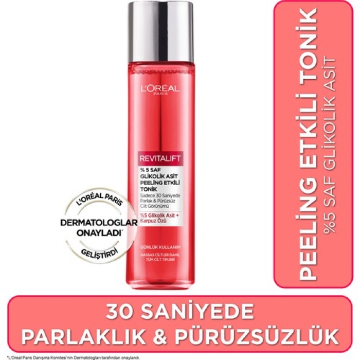 Loréal Paris Revitalift %5 Saf Glikolik Asit Peeling Etkili Tonik 180ml