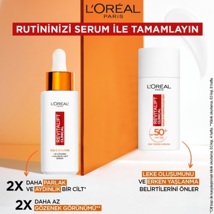 Loréal Paris Revitalift Clinical Spf 50+ Günlük Yüksek Uv Korumalı Yüz Güneş Kremi 50ml