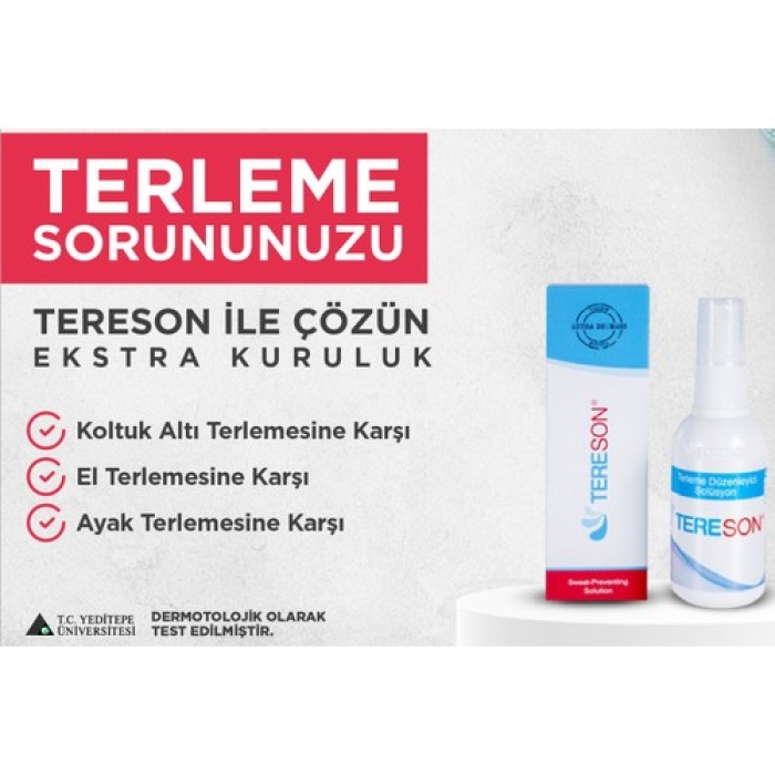 Tereson El Ayak Koltuk Altı Terleme Önleyici Ve Ter Kokusuna Karşı Koruma Antiperspirant Sprey 50 Ml