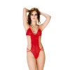 Kırmızı Dantelli Bodysuit - 960