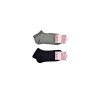 TOPTANBULURUM Siyah ve Gri Kadın Bilek Çorap 15 çift