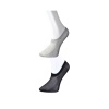 TOPTANBULURUM Siyah ve Gri Kadın Görünmez Çorap 6 çift