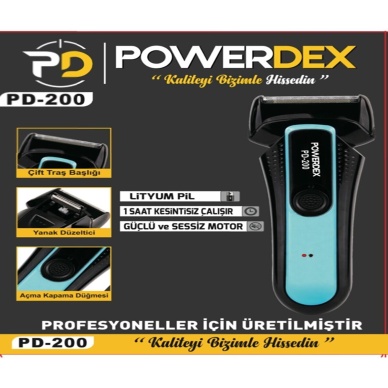 PowerDex PD-200 Şarjlı Sıfır Sakal Traş Makinesi