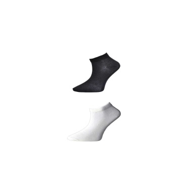 TOPTANBULURUM Siyah ve Beyaz Kadın Bilek Çorap 3 çift