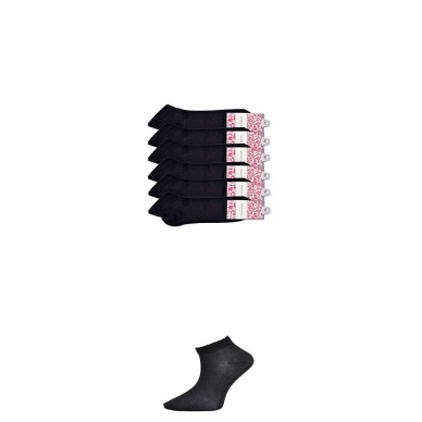 TOPTANBULURUM Siyah Kadın Bilek Çorap 6 çift
