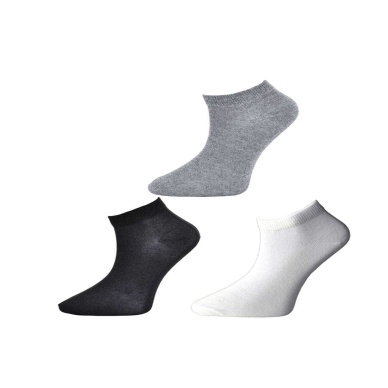 TOPTANBULURUM Siyah Gri ve Beyaz Kadın Bilek Çorap 9 çift