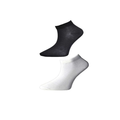 TOPTANBULURUM Siyah ve Beyaz Kadın Bilek Çorap 12 çift