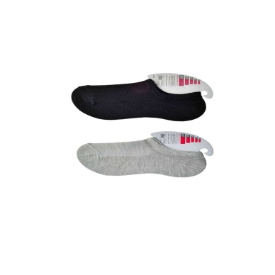 TOPTANBULURUM Siyah ve Gri Kadın Görünmez Çorap 12 çift