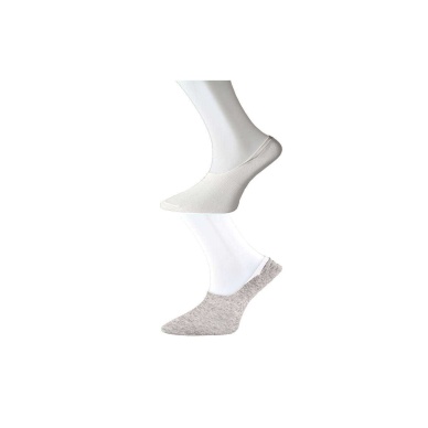 TOPTANBULURUM Gri ve Beyaz Erkek Babet Çorap 3 çift