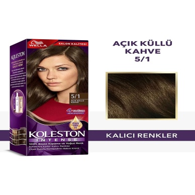 TOPTANBULURUM Koleston Intense Saç Boyası 5/1 Ekstra Küllü Kahve - Salon Kalitesi