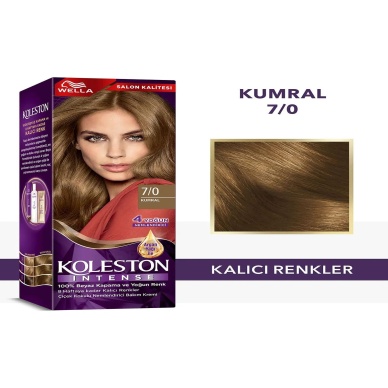 TOPTANBULURUM Koleston Intense Saç Boyası 7/0 Kumral - Salon Kalitesi