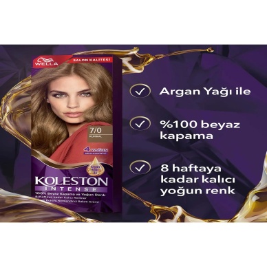 TOPTANBULURUM Koleston Intense Saç Boyası 7/0 Kumral - Salon Kalitesi